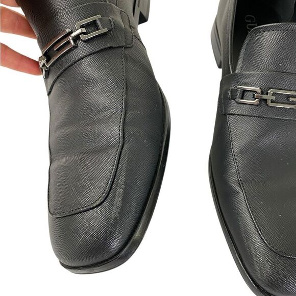 GUESS Men's Black Loafers 11 Hendo Horse bit w/ Guess logo - Picture 2 of 8